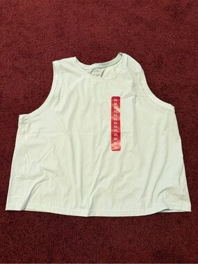 Spalding Light Mint Green Sleeveless Athletic Tank Top